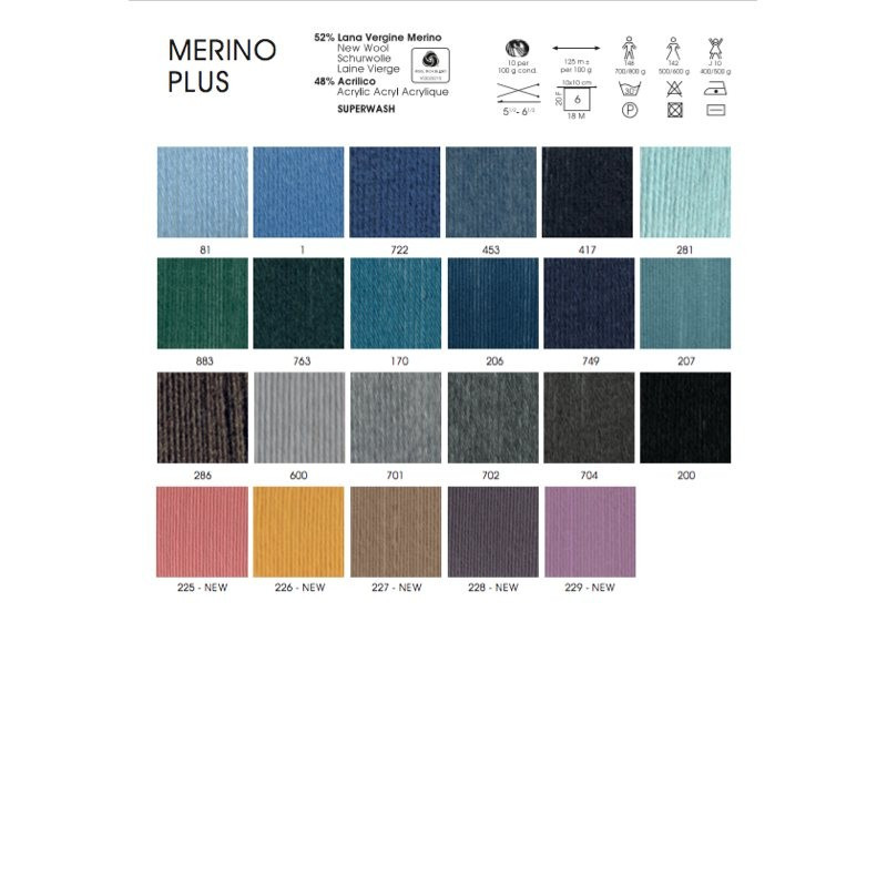 Lanas Mondial Merino Plus colores Lanas Mondial Merino Plus colores