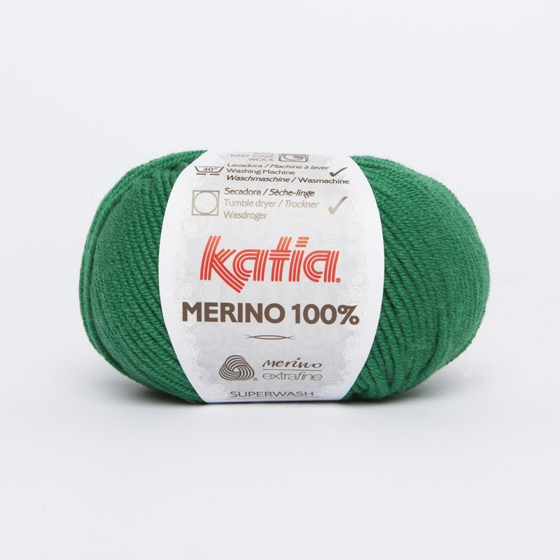 Lanas Katia Merino 100% esmeralda 73 Lanas Katia Merino 100% esmeralda 73