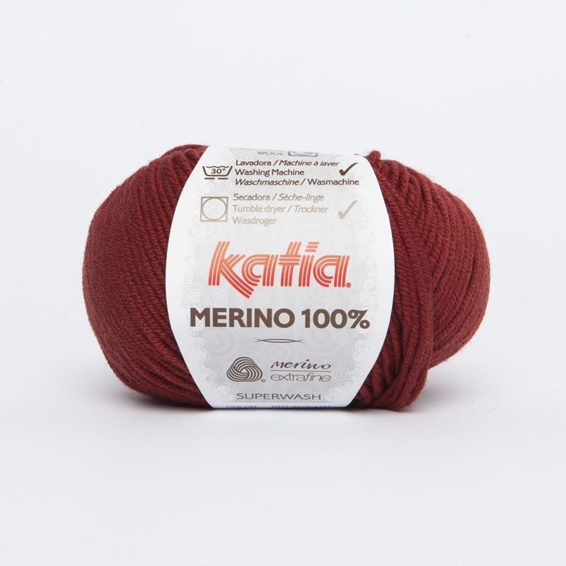 Lanas Katia Merino 100% teja 71 Lanas Katia Merino 100% teja 71