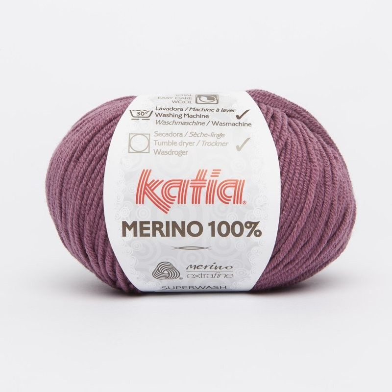 Lanas Katia Merino 100% morado 70 Lanas Katia Merino 100% morado 70