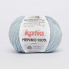 Lanas Katia Merino 100% azul celeste 67