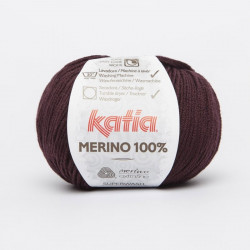 Lanas Katia Merino 100% violeta 69