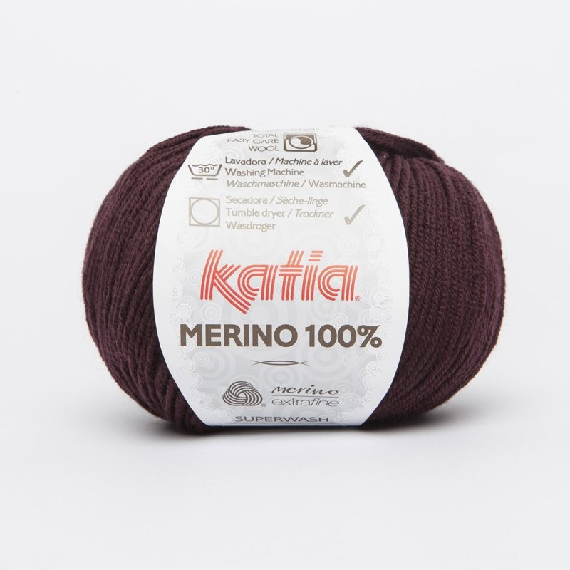 Lanas Katia Merino 100% violeta 69 Lanas Katia Merino 100% violeta 69