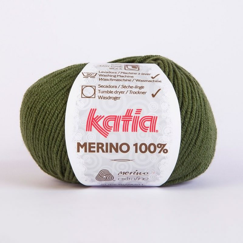 Lanas Katia Merino 100% verde oscuro 23 Lanas Katia Merino 100% verde oscuro 23