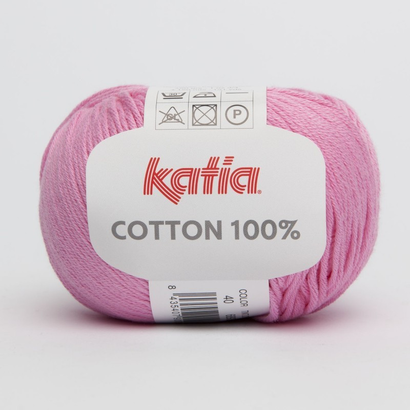 Lanas Katia Cotton 100% rosa 40 Lanas Katia Cotton 100% rosa 40