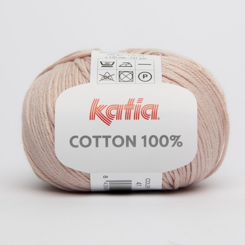 Lanas Katia Cotton 100% rosa claro 41 Lanas Katia Cotton 100% rosa claro 41