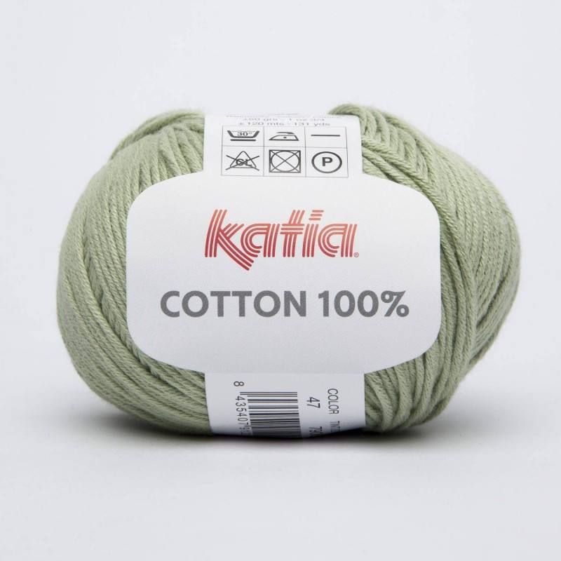 Lanas Katia Cotton 100% pistacho claro 47 Lanas Katia Cotton 100% pistacho claro 47
