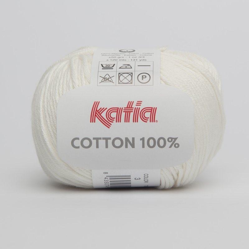 Lanas Katia Cotton 100% crudo 3 Lanas Katia Cotton 100% crudo 3