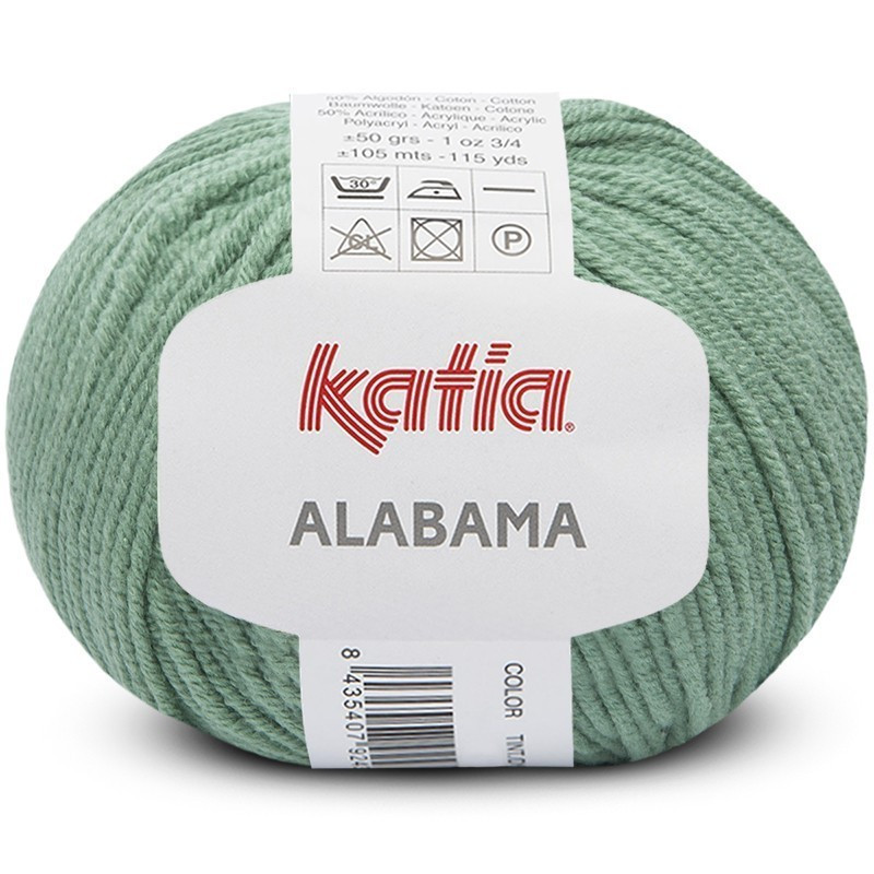 Lanas Katia Alabama verde menta 53 Lanas Katia Alabama verde menta 53
