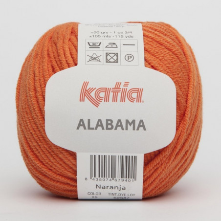 Lanas Katia Alabama naranja 25