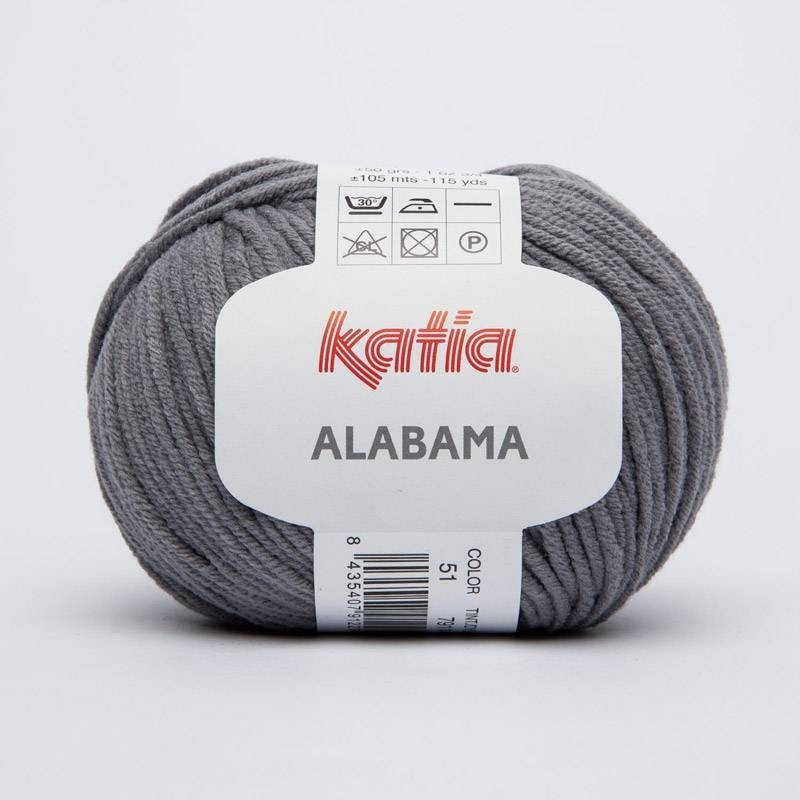 Lanas Katia Alabama gris 51 Lanas Katia Alabama gris 51