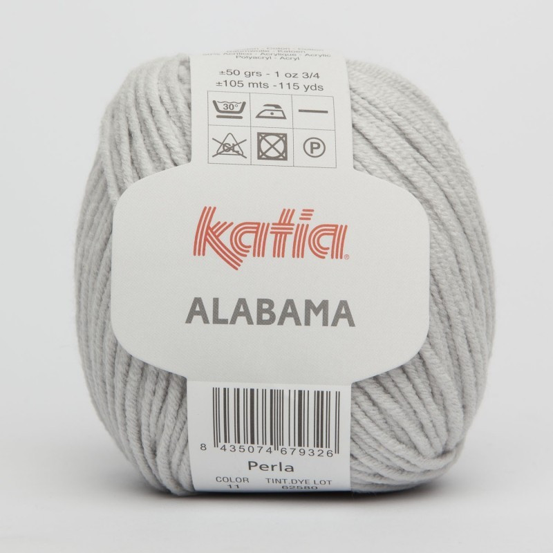 Lanas Katia Alabama gris claro 11 Lanas Katia Alabama gris claro 11