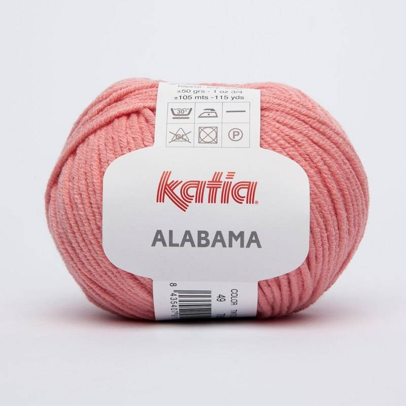Lanas Katia Alabama gris coral 49 Lanas Katia Alabama gris coral 49