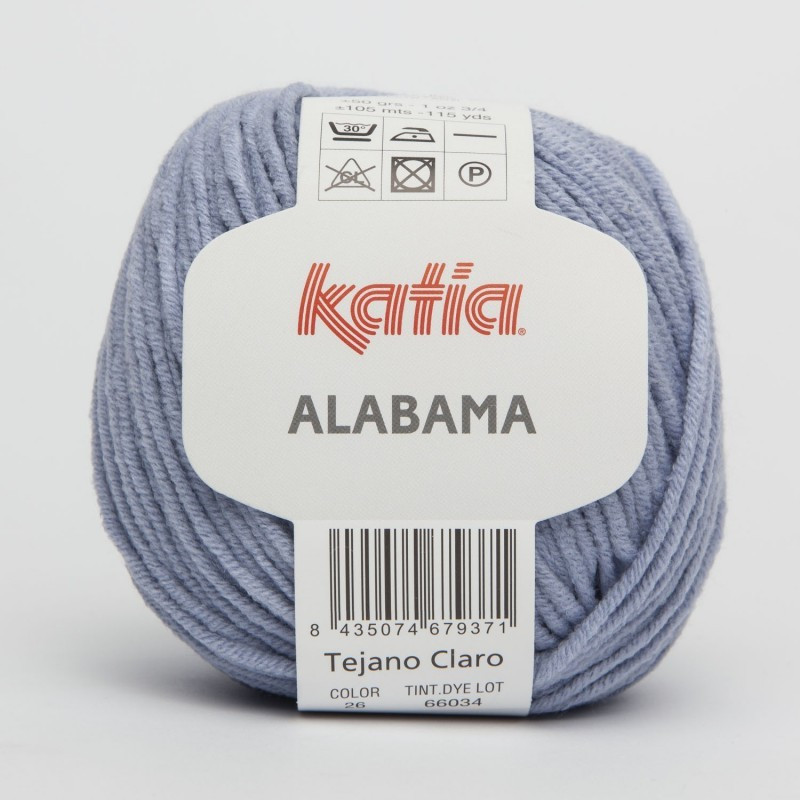 Lanas Katia Alabama azul claro 26 Lanas Katia Alabama azul claro 26