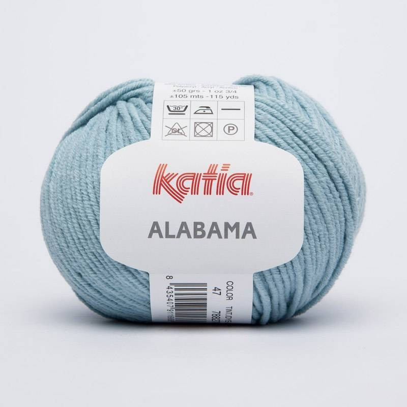 Lanas Katia Alabama azul claro 47 Lanas Katia Alabama azul claro 47