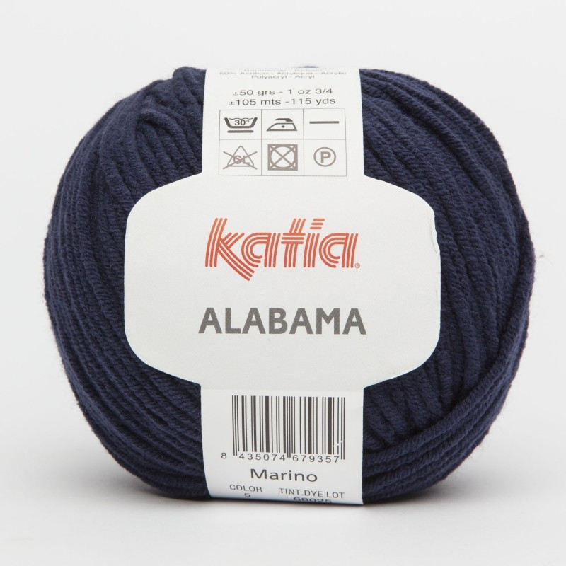 Lanas Katia Alabama azul muy oscuro 5 Lanas Katia Alabama azul muy oscuro 5