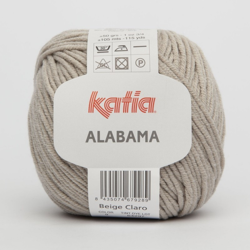Lanas Katia Alabama beige claro 9 Lanas Katia Alabama beige claro 9