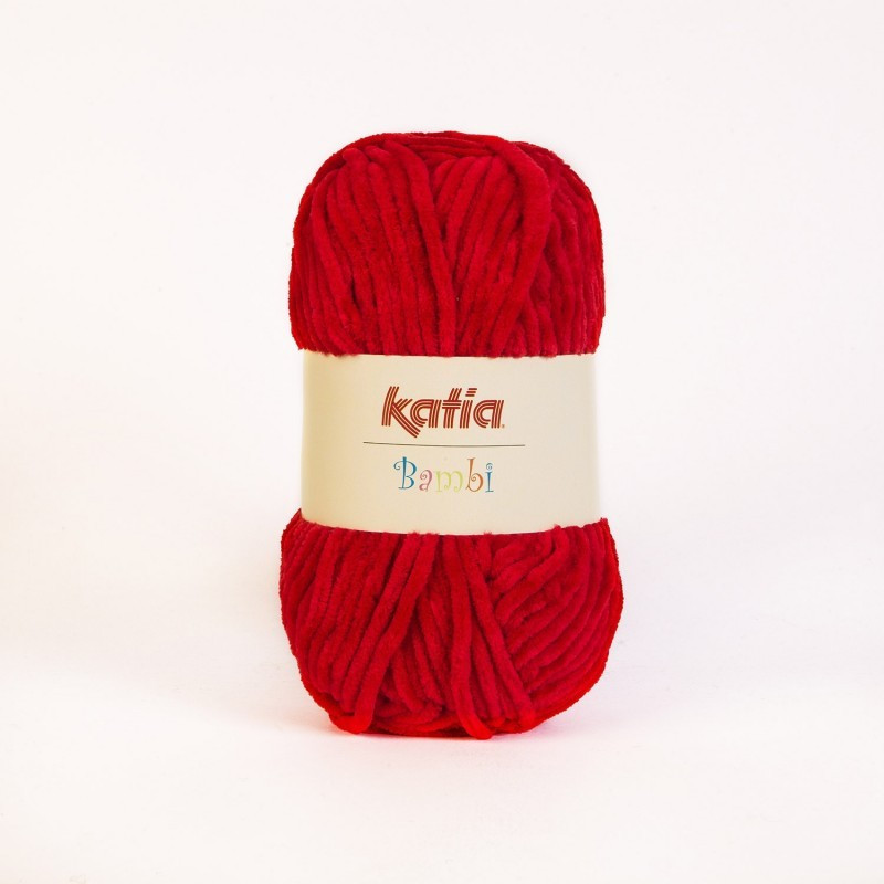 Lanas Katia Bambi rojo 312 Lanas Katia Bambi rojo 312