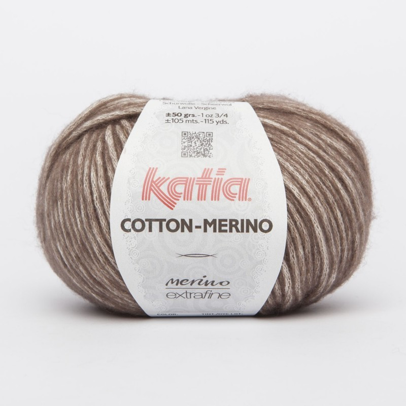 Lanas Katia Cotton Merino marrón 105 Lanas Katia Cotton Merino marrón 105