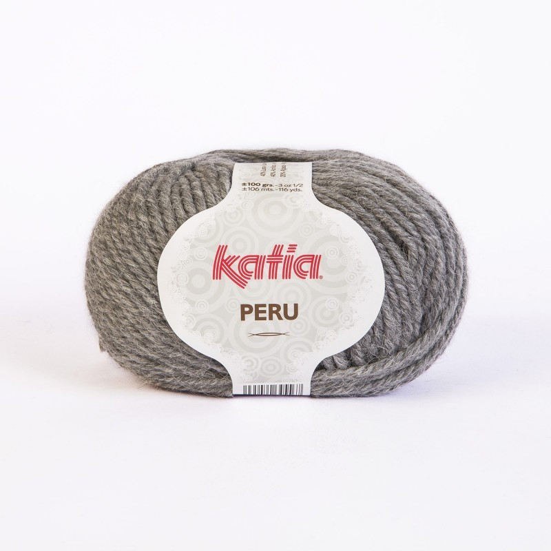 Lanas Katia Peru gris medio 12 Lanas Katia Peru gris medio 12