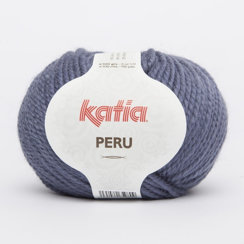 Lanas Katia Peru azul 42 Lanas Katia Peru azul 42
