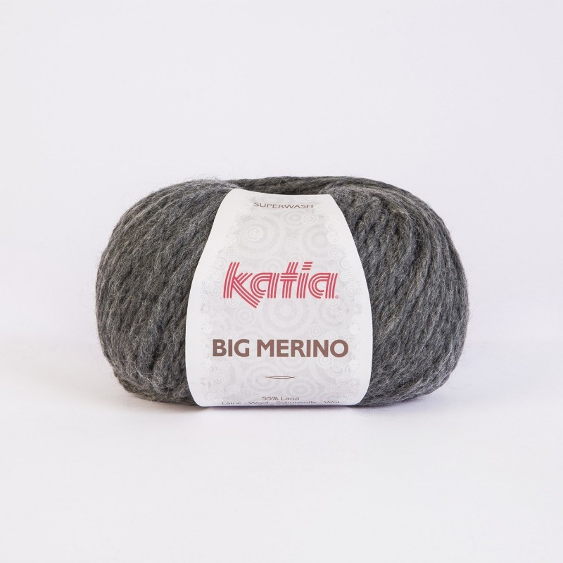 Lanas Katia Big Merino gris oscuro 13 Lanas Katia Big Merino gris oscuro 13