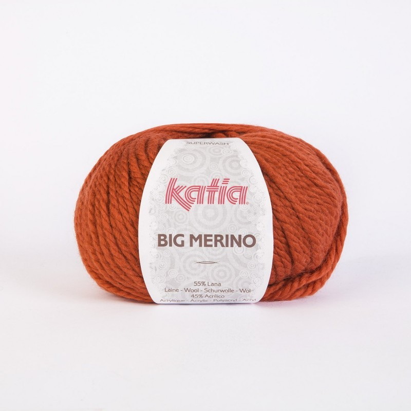 Lanas Katia Big Merino naranja 21 Lanas Katia Big Merino naranja 21