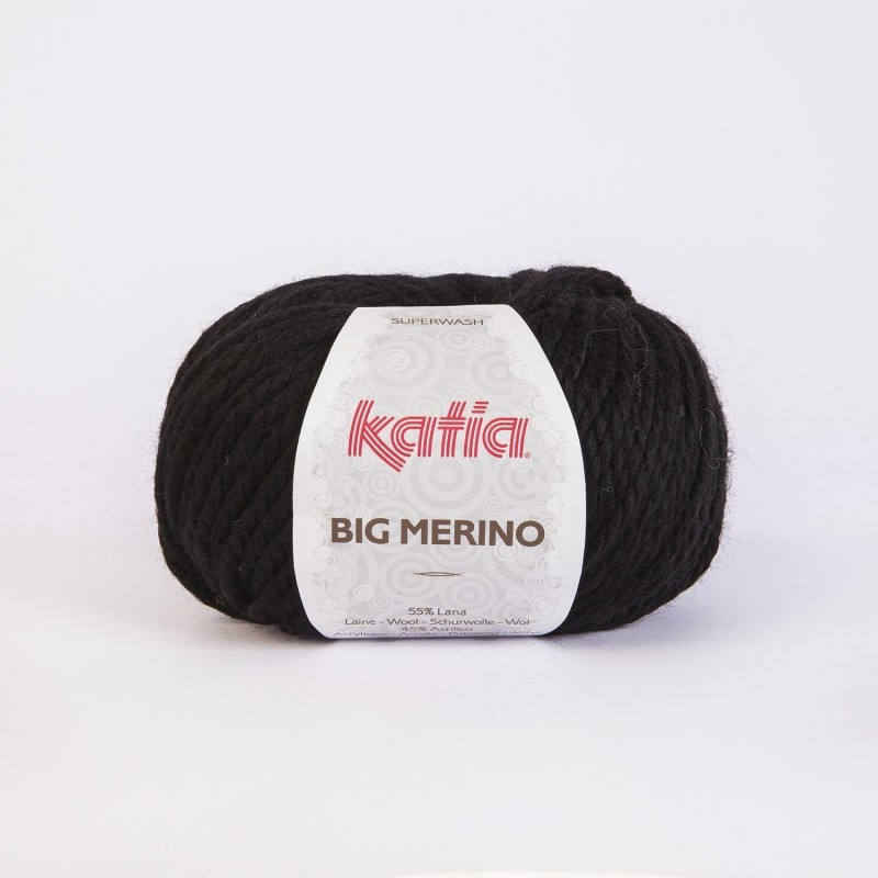 Lanas Katia Big Merino negro 2 Lanas Katia Big Merino negro 2