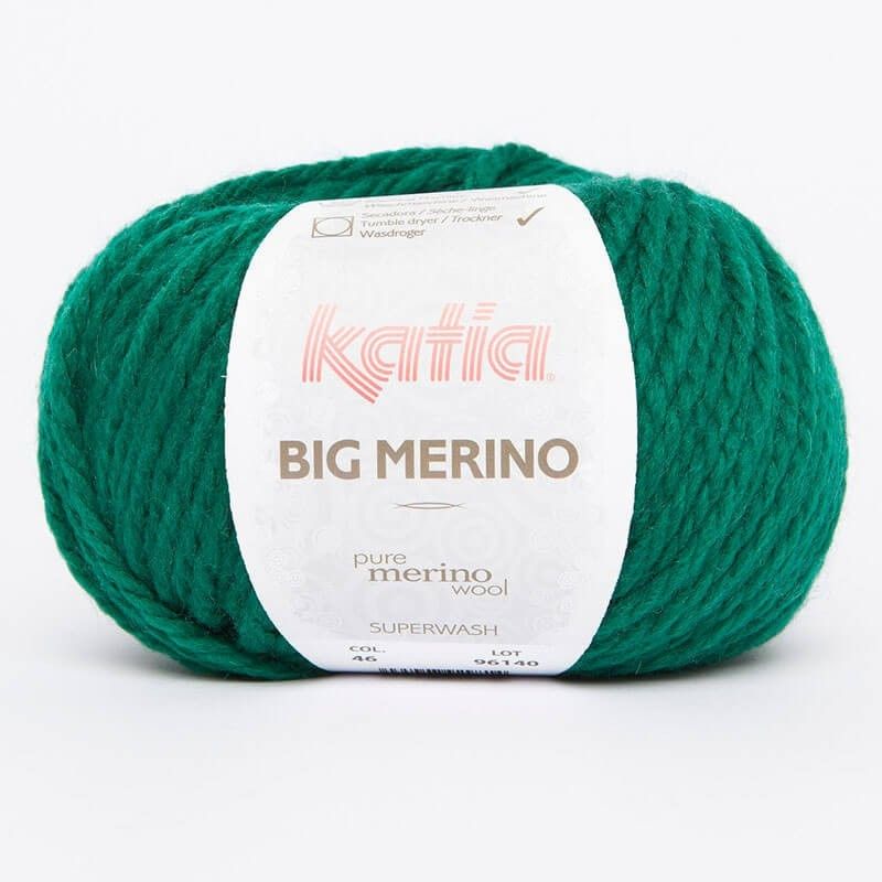Lanas Katia Big Merino verde botella 46 Lanas Katia Big Merino verde botella 46