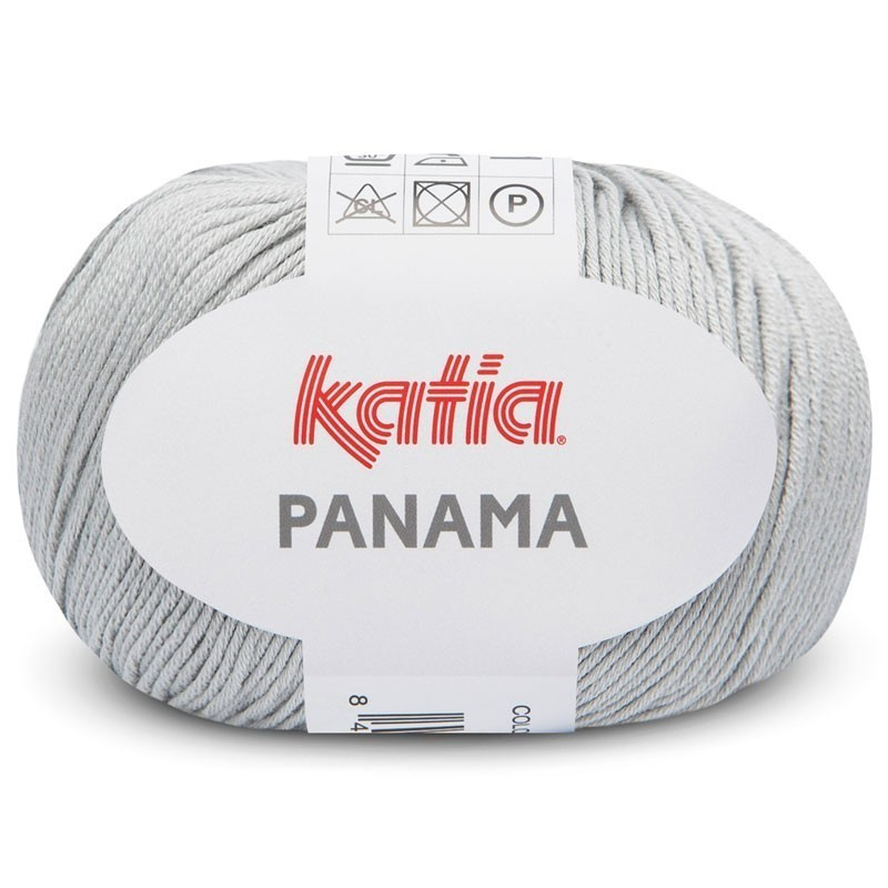 Lanas Katia Panama gris claro perlado 66 Lanas Katia Panama gris claro perlado 66