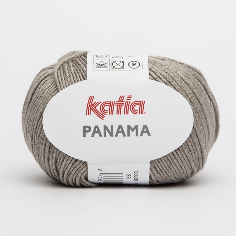 Lanas Katia Panama gris medio 38 Lanas Katia Panama gris medio 38