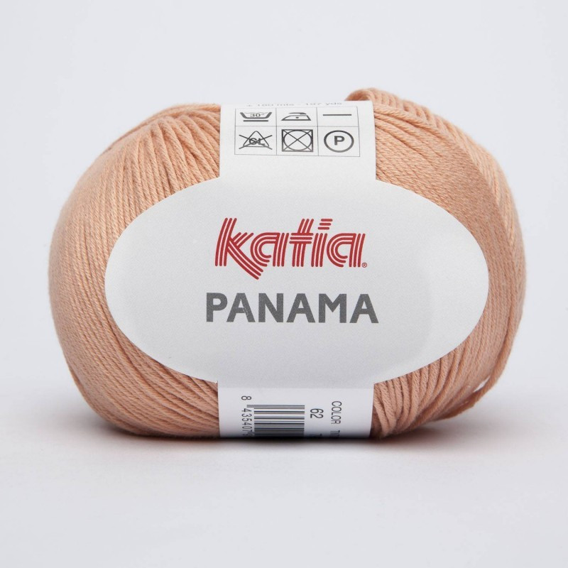 Lanas Katia Panama naranja salmón 62 Lanas Katia Panama naranja salmón 62