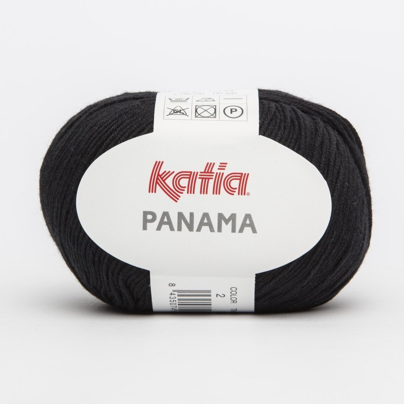 Lanas Katia Panama negro 2 Lanas Katia Panama negro 2