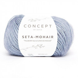 Lanas Katia Seta Mohair azul pastel 305