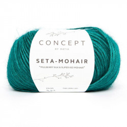 Lanas Katia Seta Mohair azul verdoso 310