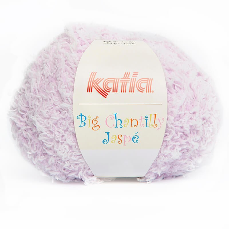 Lanas Katia Big Chantilly Jaspe blanco-lila 254 Lanas Katia Big Chantilly Jaspe blanco-lila 254