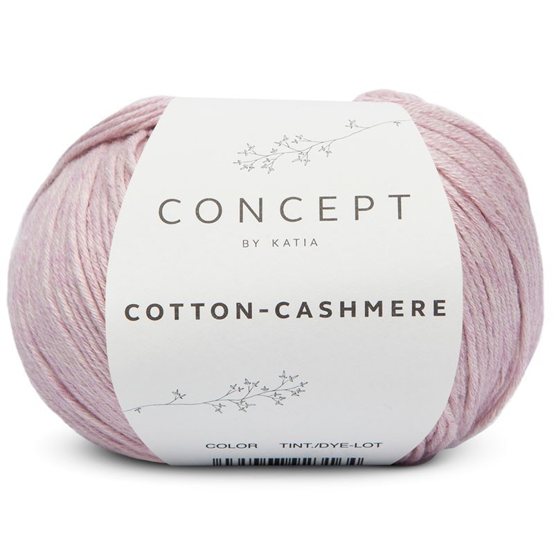 Lanas Katia Cotton Cashmere malva claro 64 Lanas Katia Cotton Cashmere malva claro 64