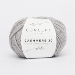 Lanas Katia Cashmere 30 gris claro 203