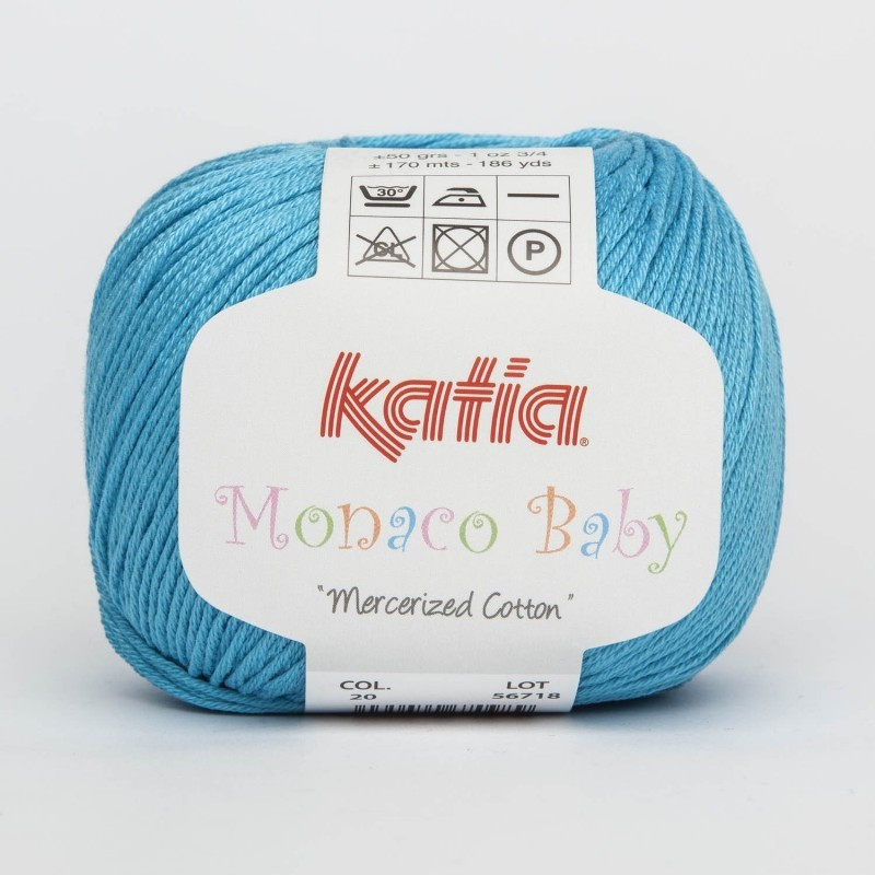 Lanas Katia Monaco Baby turquesa 20 Lanas Katia Monaco Baby turquesa 20