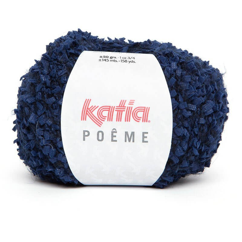 Lanas Katia Poeme azul oscuro 62 Lanas Katia Poeme azul oscuro 62