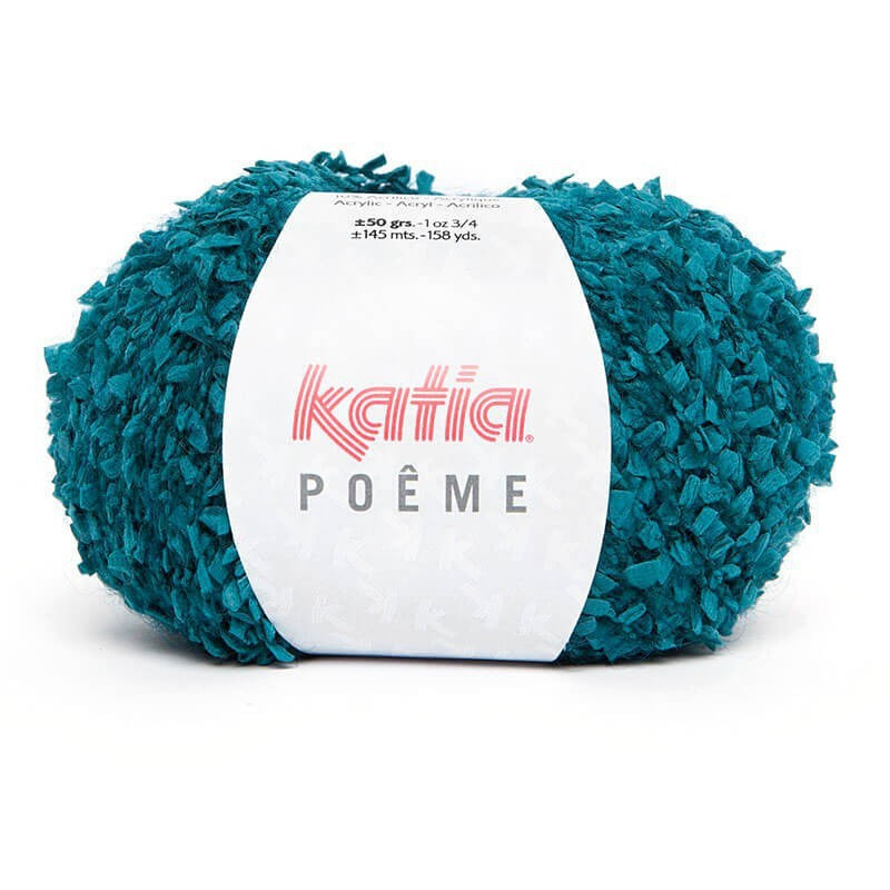 Lanas Katia Poeme azul verdoso 61 Lanas Katia Poeme azul verdoso 61