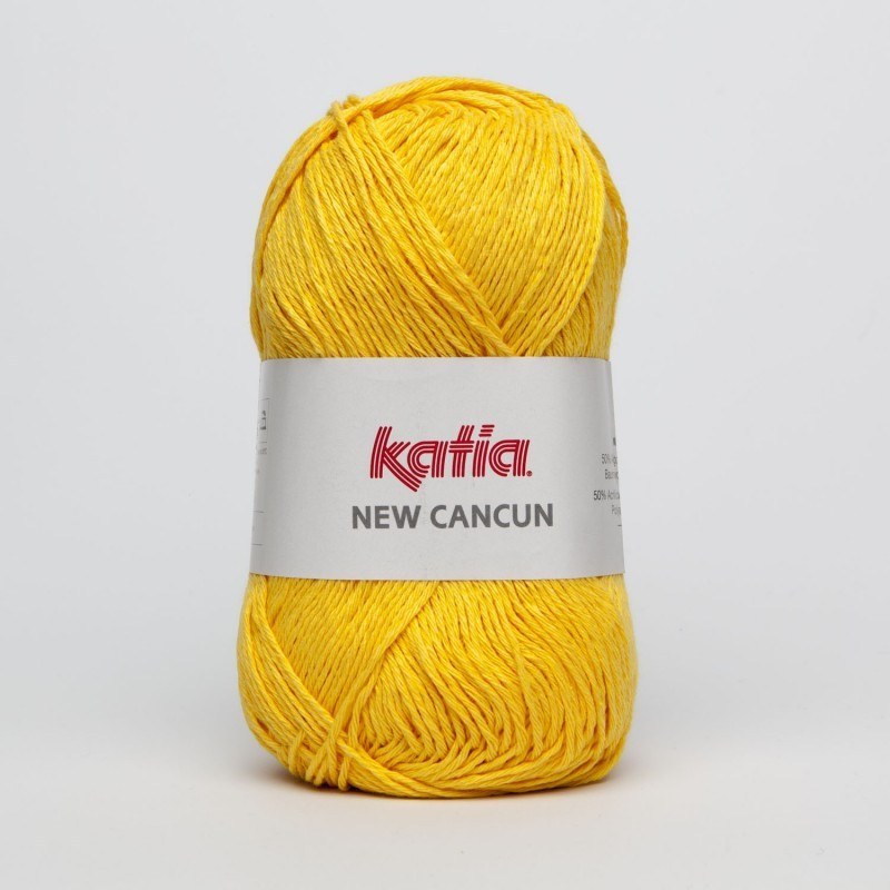 Lanas Katia New Cancun Amarillo brillante 71 Lanas Katia New Cancun Amarillo brillante 71