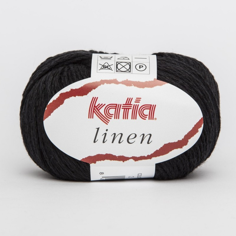 Lanas Katia Linen Negro 2 Lanas Katia Linen Negro 2