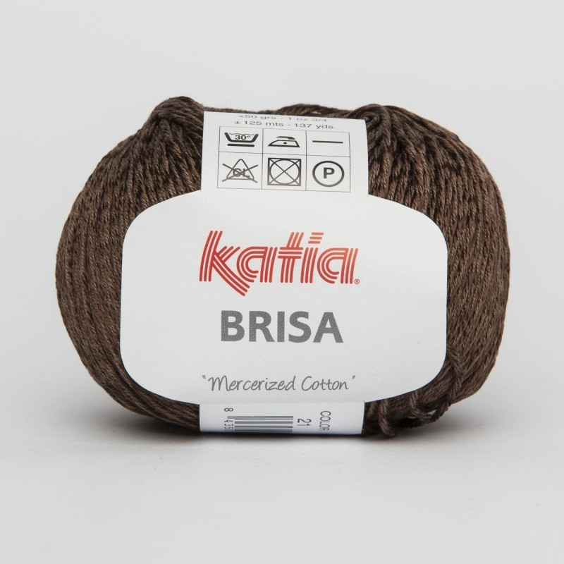 Lanas Katia Brisa Marrón oscuro 21 Lanas Katia Brisa Marrón oscuro 21