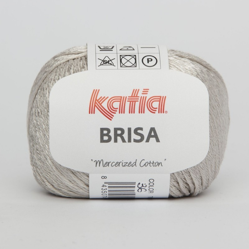 Lanas Katia Brisa Gris claro perlado 36 Lanas Katia Brisa Gris claro perlado 36