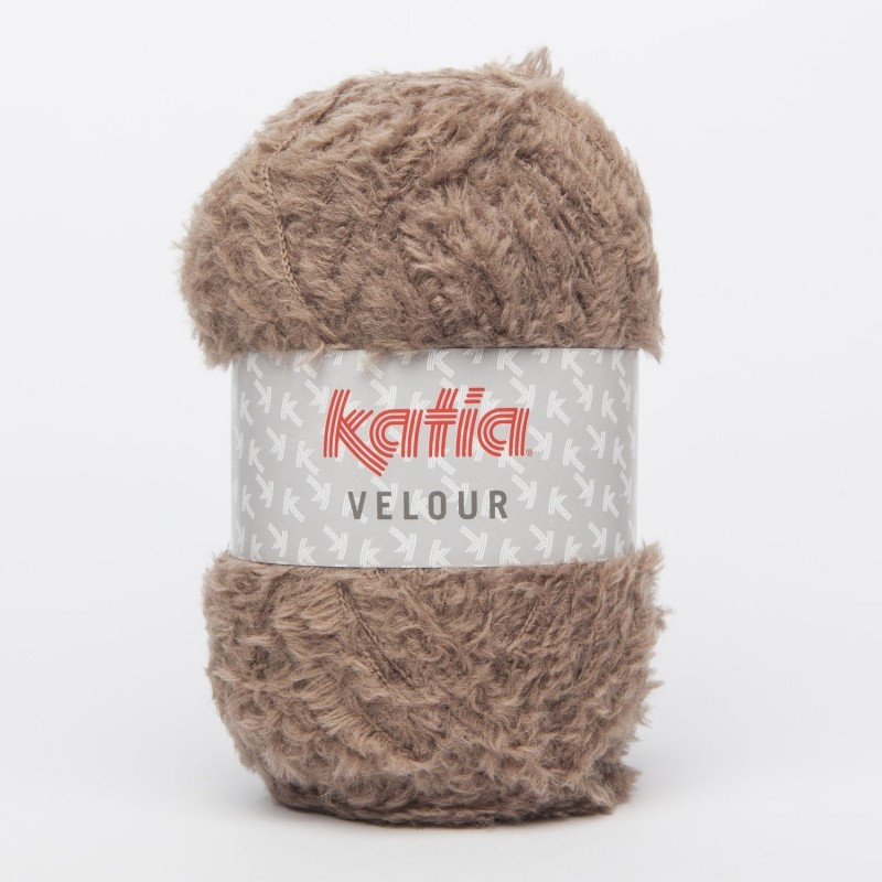 Lanas Katia Velour Marrón 52 Lanas Katia Velour Marrón 52