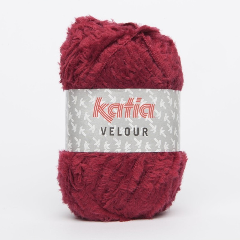 Lanas Katia Velour Granate 70 Lanas Katia Velour Granate 70