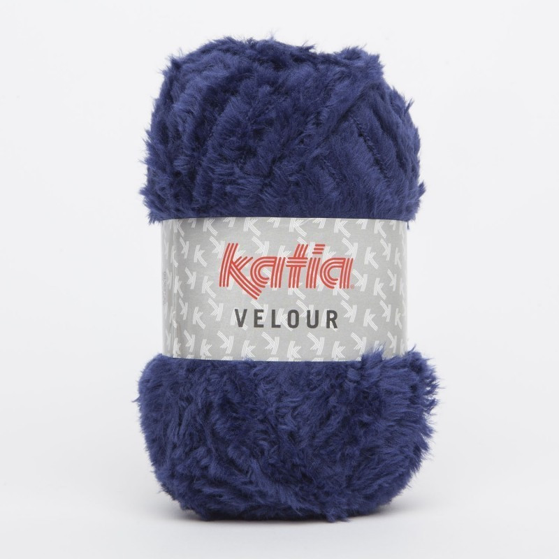 Lanas Katia Velour Azul oscuro 73 Lanas Katia Velour Azul oscuro 73
