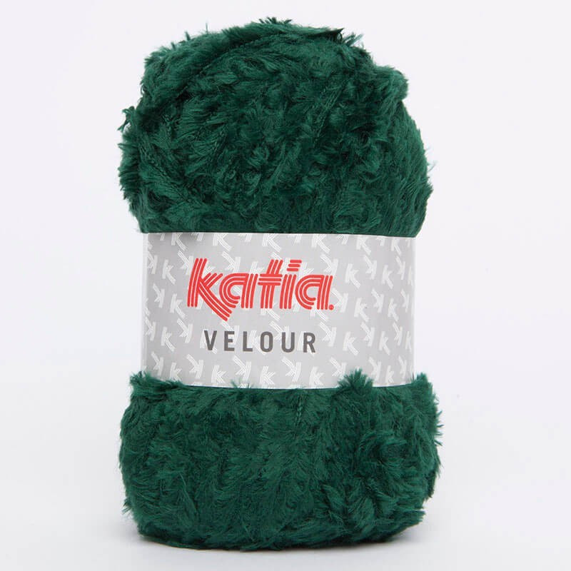 Lanas Katia Velour Verde botella 77 Lanas Katia Velour Verde botella 77