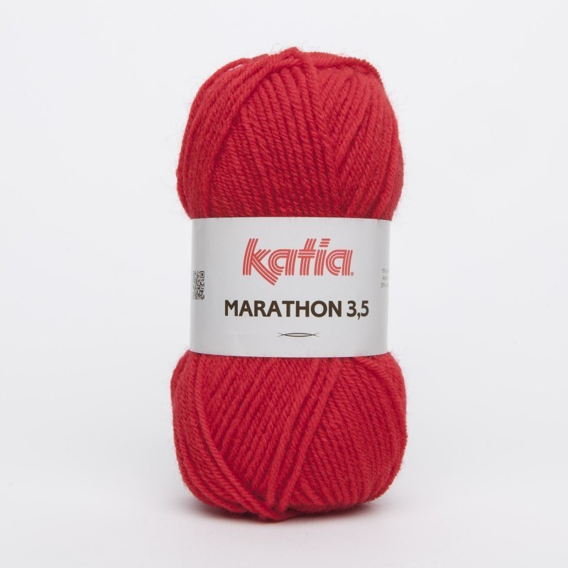 Lanas Katia Marathon 3,5 Rojo 4 Lanas Katia Marathon 3,5 Rojo 4